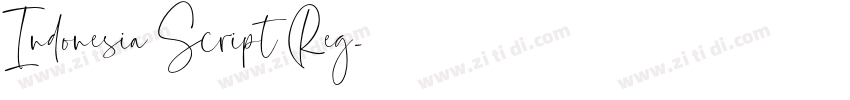 Indonesia Script Reg字体转换